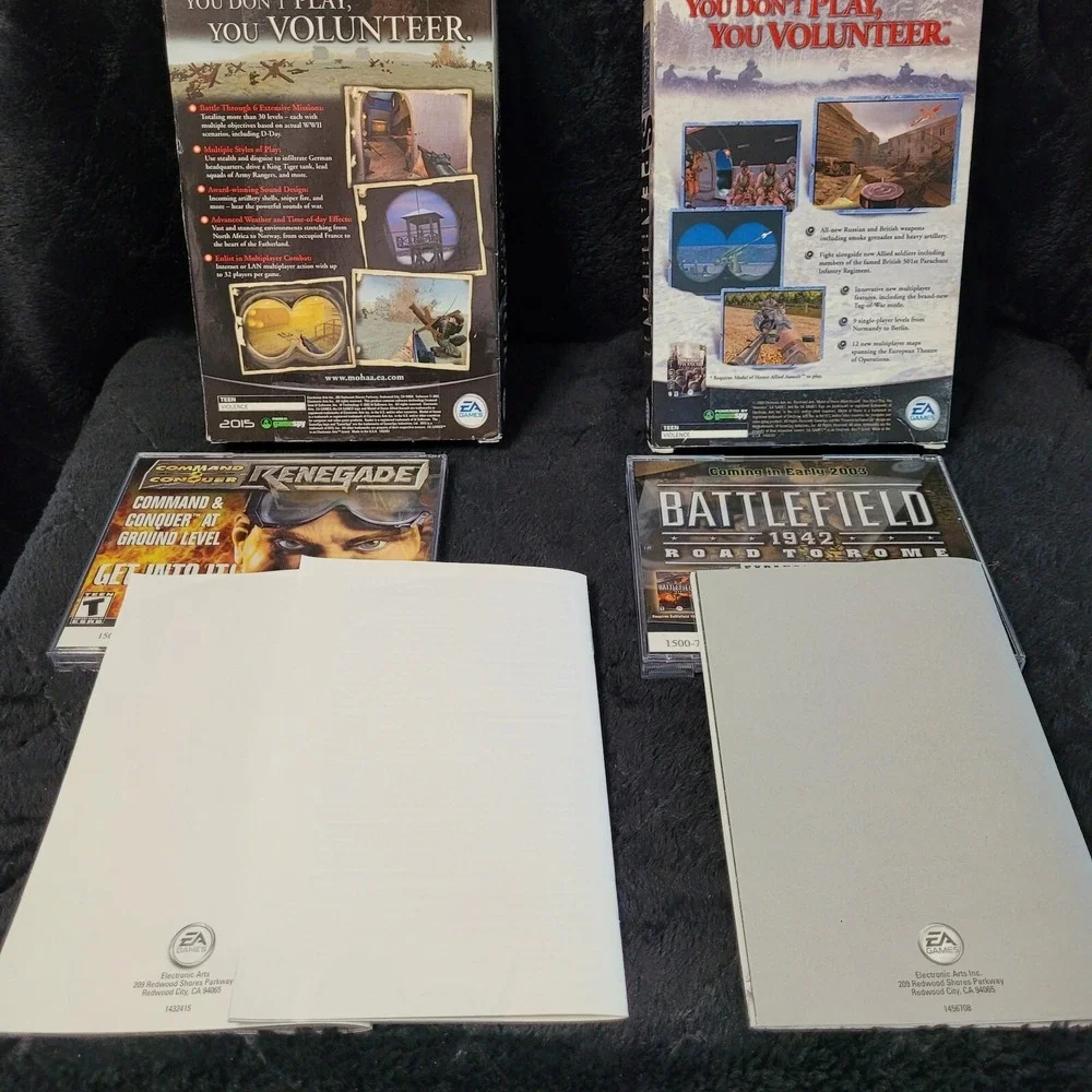 Medal of Honor PC Game Lot Allied Assault + Spearhead Expansion Pack Cent Europe